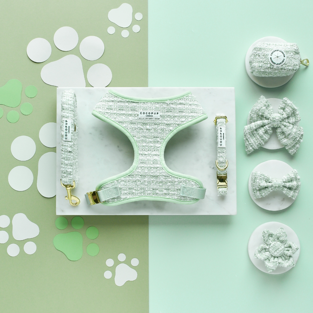 Harnais - tweed texturé Matcha