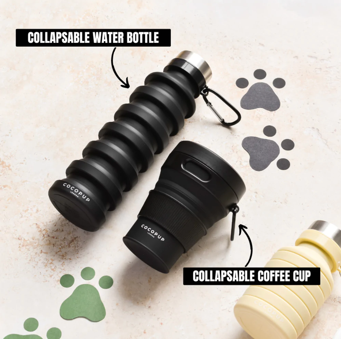 Tasse à café pliable - Noire