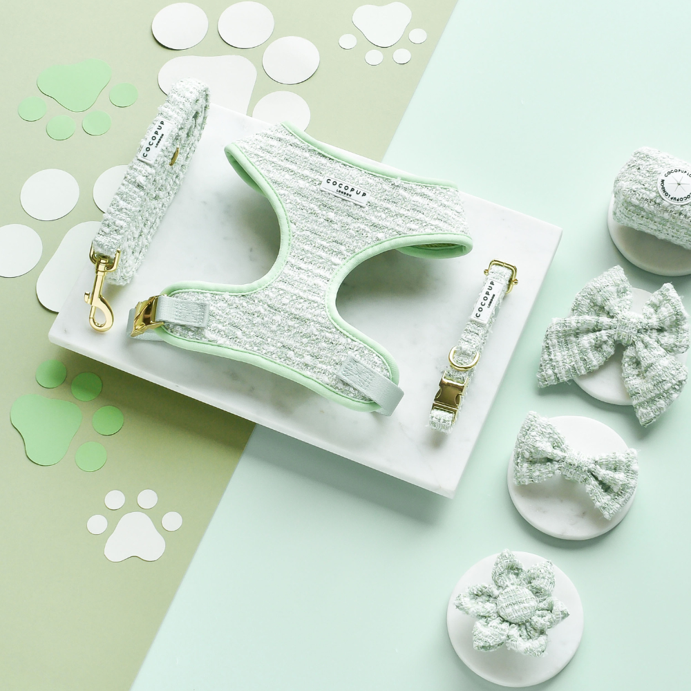 Nœud papillon - Tweed texturé matcha