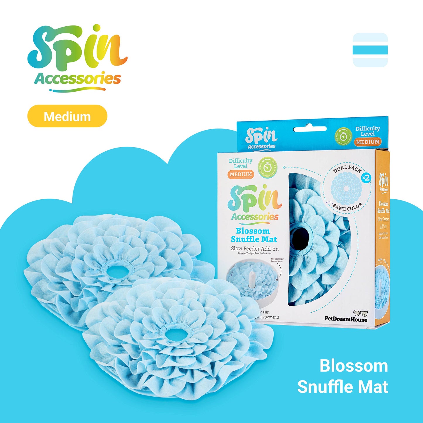 Tapis blossom - Lot de 2 accessoires SPIN