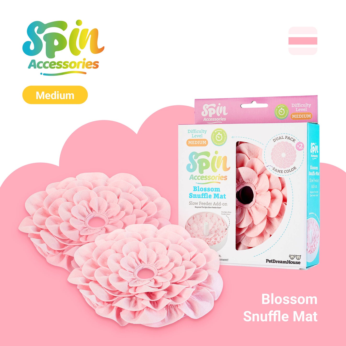 Tapis blossom - Lot de 2 accessoires SPIN