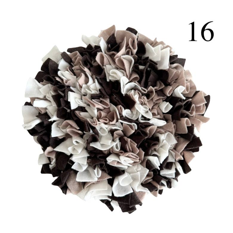 Tapis de fouille rond - Marron