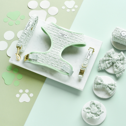 Nœud papillon - Tweed texturé matcha