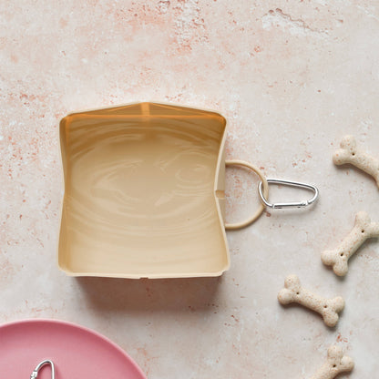 Bol de voyage pliable - Nude