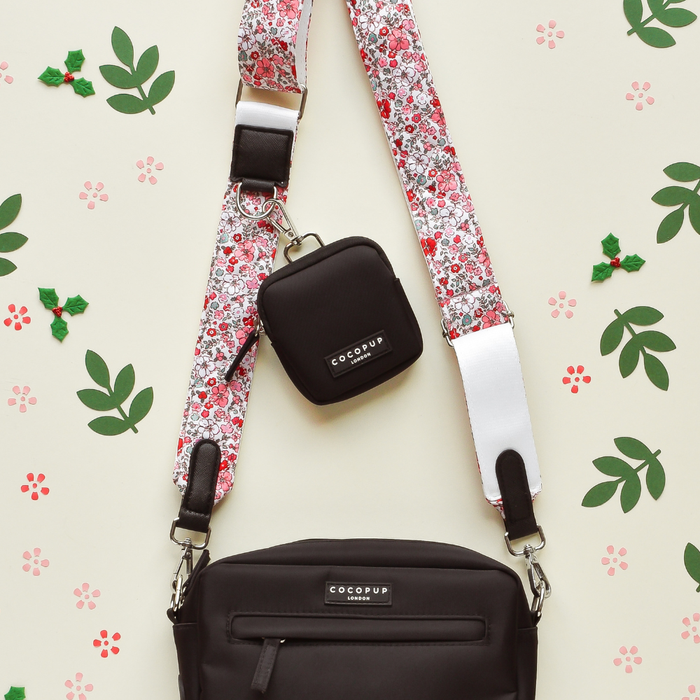Bandoulière de sac - Fleurs matelassées