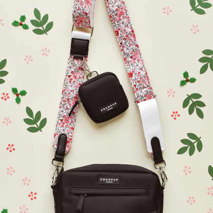 Bandoulière de sac - Fleurs matelassées