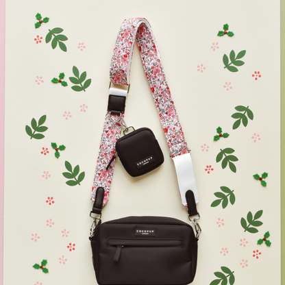 Bandoulière de sac - Fleurs matelassées